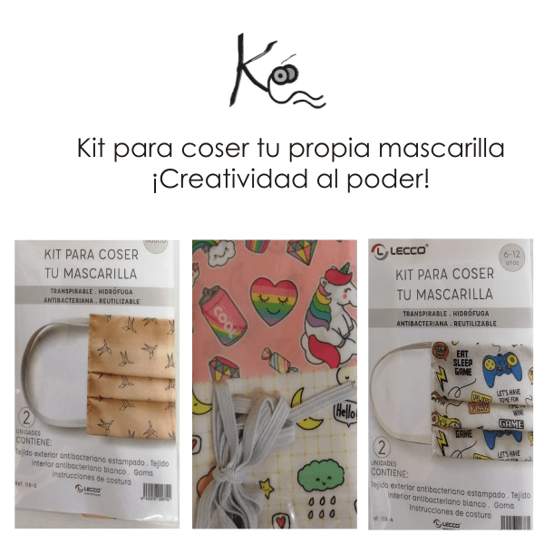 Kit de mascarillas para coser